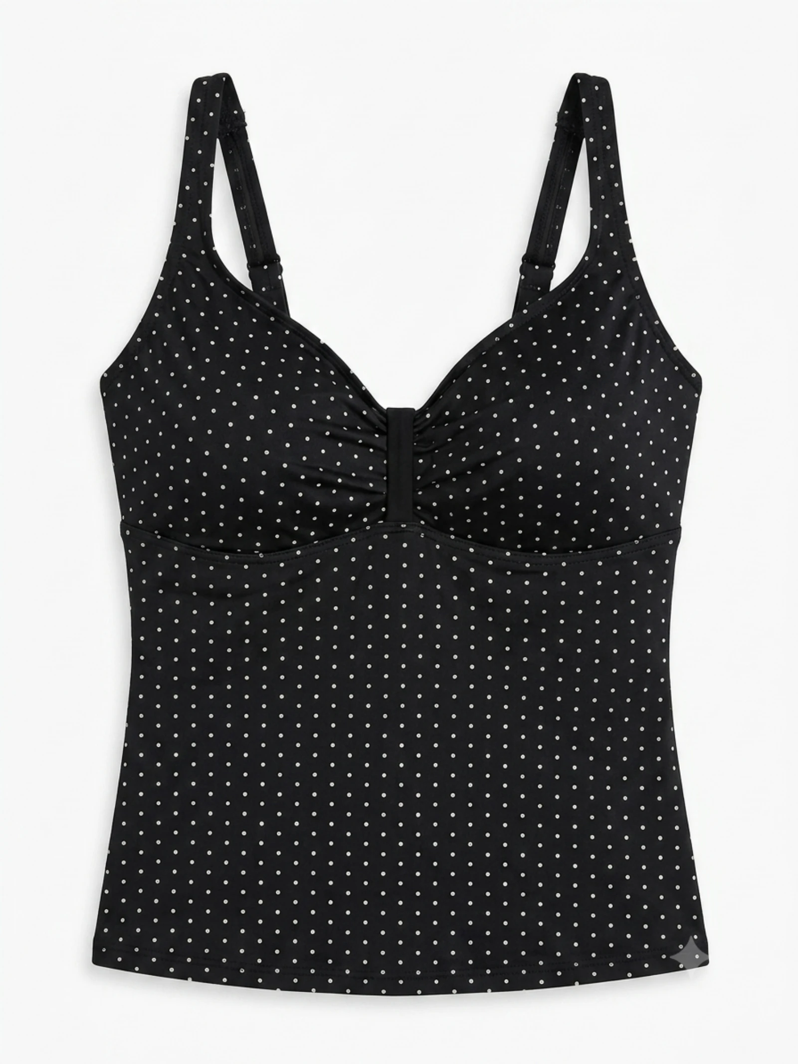 Olaian tankini-stijl vol badpak met stippenprint – photo 3